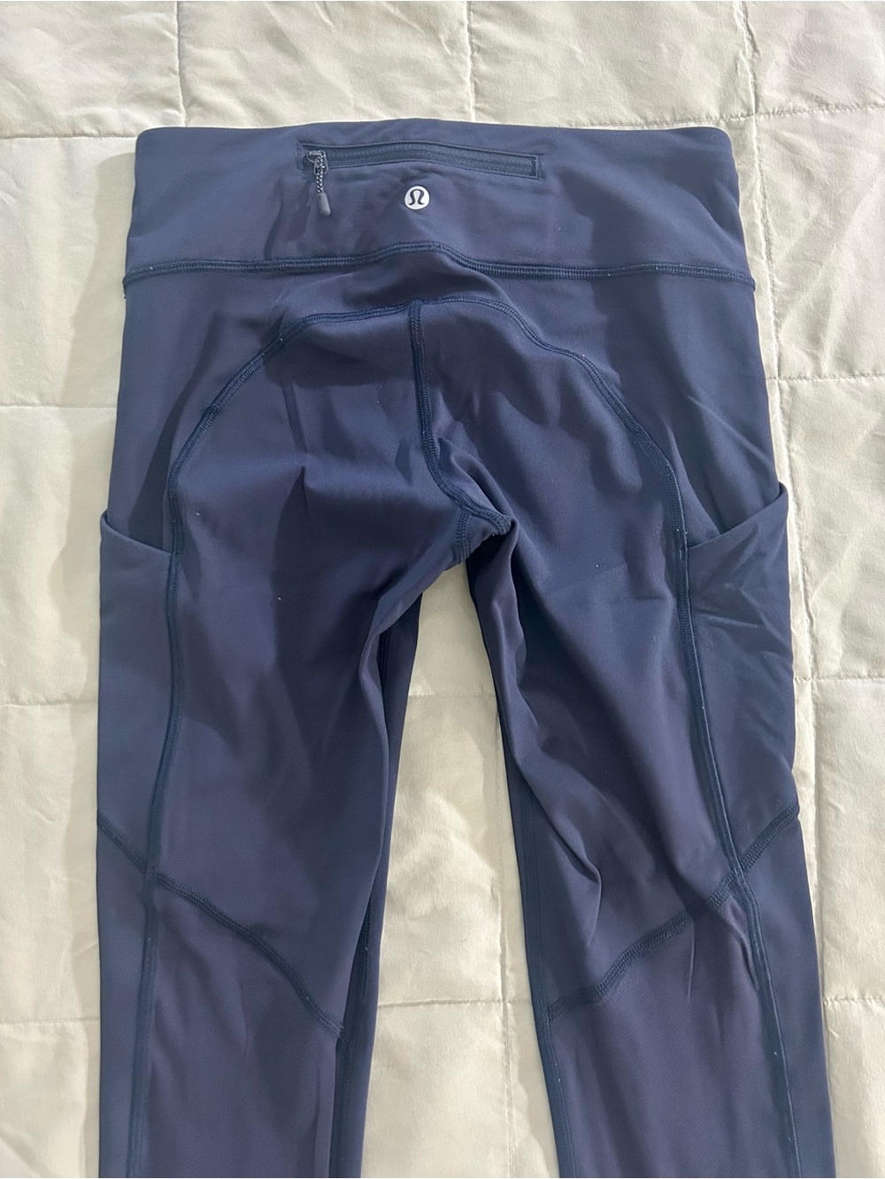 Lululemon Speed Tight V Navy Blue Women’s Size 4 Legging - Pockets